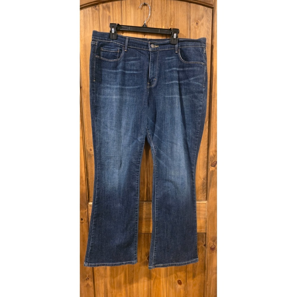 Levi's 515 Bootcut‎ Jeans Womens W34 L32 Blue Denim Stretch Whisker Y2K